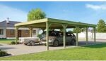 Weka Doppelcarport '609' Gr. 2, 604 x 790 cm