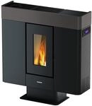Freepoint Pelletofen 'Moon' Stahl schwarz 10 kW