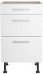 OPTIFIT Unterschrank mit 3 Ausz&uuml;gen 'Optikomfort Bengt932' wei&szlig; 50 x 87 x 58,4 cm