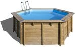 GRE Massivholzpool-Set 'Vanille 2' &Oslash; 400 x 119 cm mit Trittleiter und Sandfilter