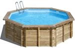 GRE Massivholzpool-Set 'Violette 2' &Oslash; 500 x 127 cm mit Leiter und Sandfilter