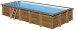 GRE Massivholzpool-Set 'Braga' 815 x 420 x 146 cm mit Leiter und Sandfilter