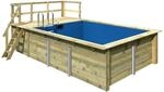 Karibu Massivholzpool 'Pool 2' naturbelassen 440 x 124 x 353 cm