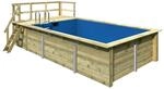 Karibu Massivholzpool 'Pool 3' naturbelassen 530 x 124 x 353 cm