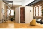 Weka Elementsauna 'Kiruna 2' 194 x 177 x 199 cm mit Glast&uuml;r und 4,5 kW OS-Ofenset