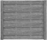 Beckers Betonzaun Betonzaunplatte 'Standard Elegant' 200 x 38,5 x 3,5 cm grau