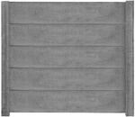 Beckers Betonzaun Betonzaunplatte 'Standard Stein' glatt 200 x 38,5 x 3,5 cm...
