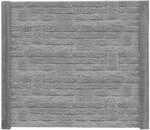 Beckers Betonzaun Betonzaunplatte 'Standard Romania' 200 x 38,5 x 3,5 cm grau