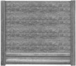 Beckers Betonzaun Sockelplatte 'Standard' 200 x 38,5 x 3,5 cm grau