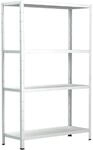 SCHULTE Regalwelt Steck-Grundregal 180 x 90 x 40 cm, 4 B&ouml;den, wei&szlig;, Tragkraft 260