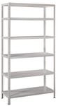 SCHULTE Regalwelt Steck-Grundregal 200 x 100 x 30 cm, 6 B&ouml;den, wei&szlig;, Tragkraft 390