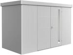 Biohort Ger&auml;tehaus 'Neo 1D' silber-metallic 348 x 180 cm mit Doppelt&uuml;r