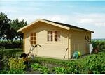 Kiehn-Holz Gartenhaus 'Freiburg 2' Fichtenholz naturbelassen 455 x 453 x 260 cm