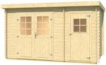 Weka Gartenhaus '254' Gr. 2 natur 394 x 246 x 222 cm, inklusive Boden
