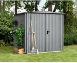 EcoStar Ger&auml;tehaus 'Trend-S Typ 2' graualuminium 238 x 238 cm, mit Doppelt&uuml;r
