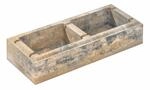 Diephaus Mauerstein 'T-Wall Linear' muschelkalkfarben 60 x 25 x 12,5 cm