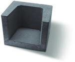 Diephaus U-Stein-Ecke Beton grau 40 x 40 x 40 cm