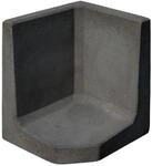 Diephaus L-Stein Ecke Beton anthrazit 60 x 50 x 50 x 7 cm