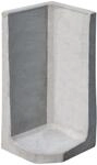 Diephaus L-Stein Ecke Beton grau 100 x 50 x 50 x 7 cm