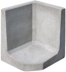 Diephaus L-Stein Ecke Beton grau 60 x 50 x 50 x 7 cm