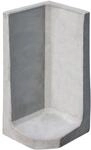 Diephaus L-Stein Ecke Beton grau 80 x 40 x 40 x 7 cm