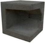 Diephaus U-Stein-Ecke Beton anthrazit 40 x 40 x 40 cm