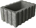 EHL Pflanzstein 'Rasterflor' Beton grau 60 x 40 x 25 cm