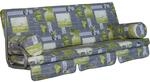 Angerer Freizeitm&ouml;bel Hollywoodschaukel-Auflage 'Trend Bambus' grau 178 x 54 x 9 cm