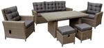 bellavista&reg; Loungem&ouml;belset 'Asti' f&uuml;r 7 Personen Kunststoffrattan