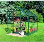Halls Gew&auml;chshaus 'Popular 66' 193 x 195 cm mit 3 mm Sicherheitsglas gr&uuml;n