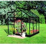 Halls Gew&auml;chshaus 'Popular 66' 193 x 195 cm mit 3 mm Sicherheitsglas schwarz