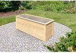 Karibu Hochbeet natur 28 mm Fichte, 254 x 94 x 92 cm, 1520 l
