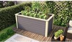 Karibu Hochbeet terragrau 28 mm Fichte 254 x 94 x 92 cm, 1520 l