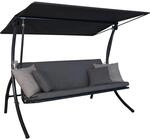 Angerer Freizeitm&ouml;bel Hollywoodschaukel 'Motion Smart' 3-Sitzer grau 210 x 160 x 145