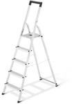Hailo Stehleiter 'L40 BasicLine' 5 Stufen, silbern