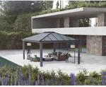 Palram-Canopia Pavillon 'Dallas' anthrazit 422 x 607 cm Polycarbonat grau