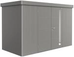 Biohort Ger&auml;tehaus 'Neo 1D' quarzgrau-metallic 348 x 180 cm mit Doppelt&uuml;r