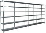 SCHULTE Regalwelt Steck-Grundregal und 3 Anbauregale 230 x 400 x 50 cm, 24 B&ouml;den,