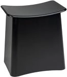 Wenko Badhocker mit W&auml;schesack 'Wing' schwarz 45 x 48 x 33 cm