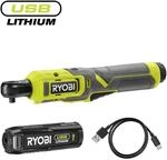 Ryobi Akku-Ratschenschrauber 'USB-Lithium' 1/4" 4 V mit Akku und Ladeger&auml;t