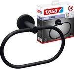 tesa Handtuchring 'Moon Black' matt schwarz mit Klebel&ouml;sung 18,4 x 13,04 x 5,3 cm