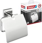 tesa WC-Papierrollenhalter 'Ekkro' hochglanzverchromt mit Deckel mit...