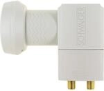 Schwaiger Digitales Twin LNB 'Sun Protect' hellgrau