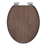 Sch&uuml;tte WC-Sitz 'Dark Wood' mit Absenkautomatik dunkelbraun Holzkern