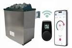 Karibu Saunaofen-Set mit Au&szlig;ensteuerung 9 kW und WiFi-Steuerung