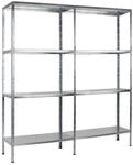 SCHULTE Regalwelt Steck-Grundregal und Anbauregal 180 x 160 x 40 cm, 8 B&ouml;den,