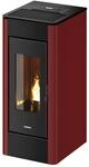 Freepoint Pelletofen 'Indaco 11' Stahl bordeaux 3 - 10,5 kW