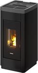 Freepoint Pelletofen 'Life 9' Stahl titanium 2,5 - 8,5 kW