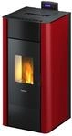 Freepoint Pelletofen 'Tesis 23' wassergef&uuml;hrt, Stahl bordeaux 4,7 - 22,8 kW