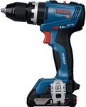 Bosch Akku-Schlagbohrschauber 'GSB 18V-65 Professional' mit Schnellladeger&auml;t, 2 x